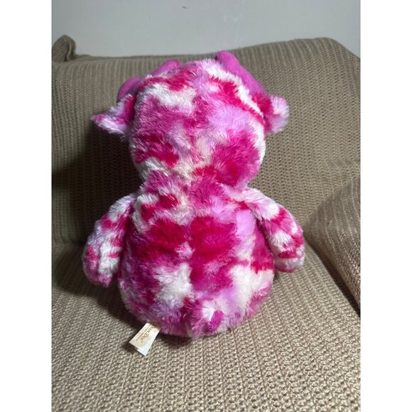 Pink & White Tie-Dye Plush Moose By Dan Dee 14" Stuffed Animal Toy - Picture 3 of 9